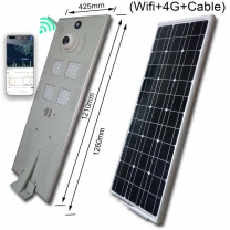 80W Solar Street Light System with App assistant control