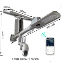 ALL in two solar street light with CCTV camera