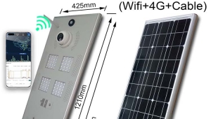 80W Solar Street Light System with App assistant control