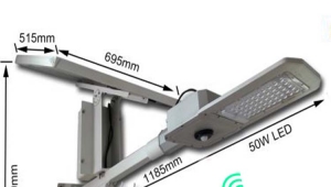 ALL in two solar street light with CCTV camera