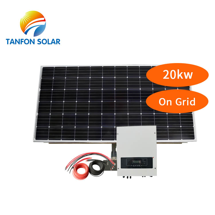 20kw net metering solar grid tie system_On Grid Solar System_TANFON solar  power system, solar panel inverter, solar home system factory