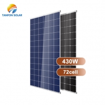 China Factory 144cells Monocrystalline Solar Panel 430W 5bb 9bb Solar Panels