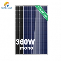 High Efficiency 360wp Mono-Crystalline Solar Panel with TUV Certificate