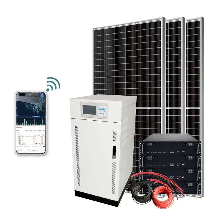 3 Phase Solar Panel Power Statutes Off Grid With Storage Batteries