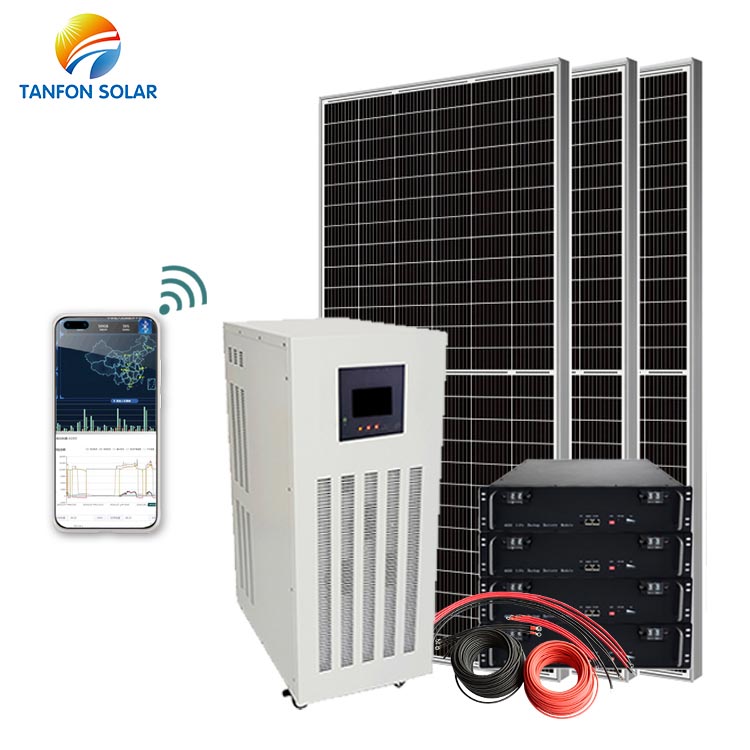 20KW 20KVA Powerful Solar Power System Off Grid With Battery Storage