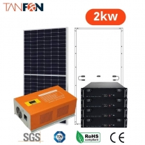 2KW 2KVA Off Grid Solar Power System For Home With Battery