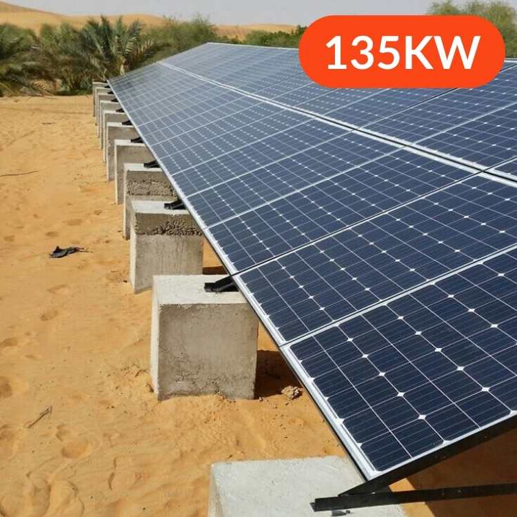 135kw off grid solar system with battery