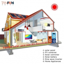 6.5kw 6.5kva solar pv panel system array solar generator