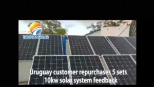 Uruguay TV station 10KW solar system