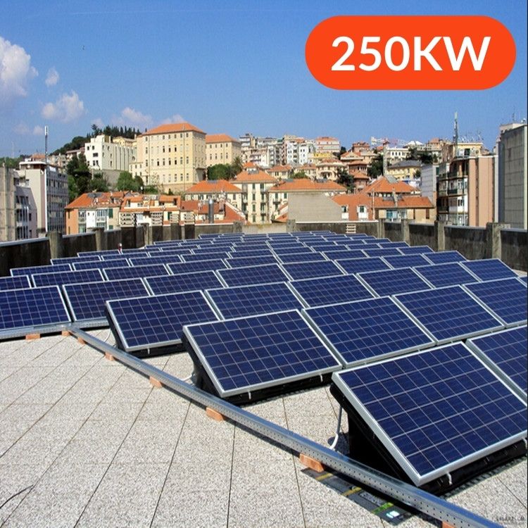250KW 250KVA Off Grid Solar Power System With Batt