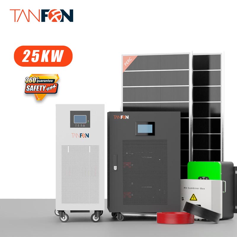25KW 25000 Watts Off Grid Solar Panel System With Battery