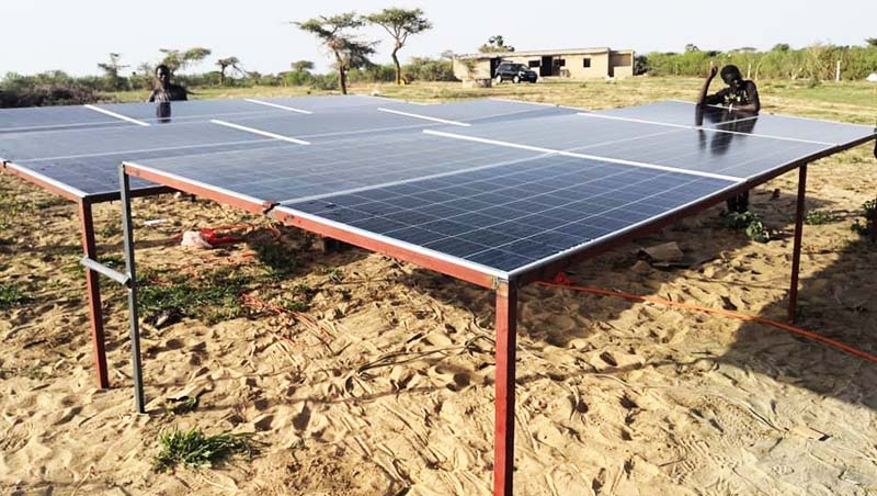 Solar water pump system in libya