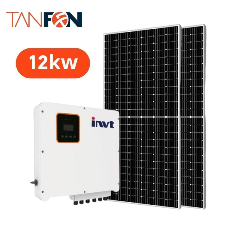 12kw On Grid Off Grid Hybrid Solar Panel System.jp