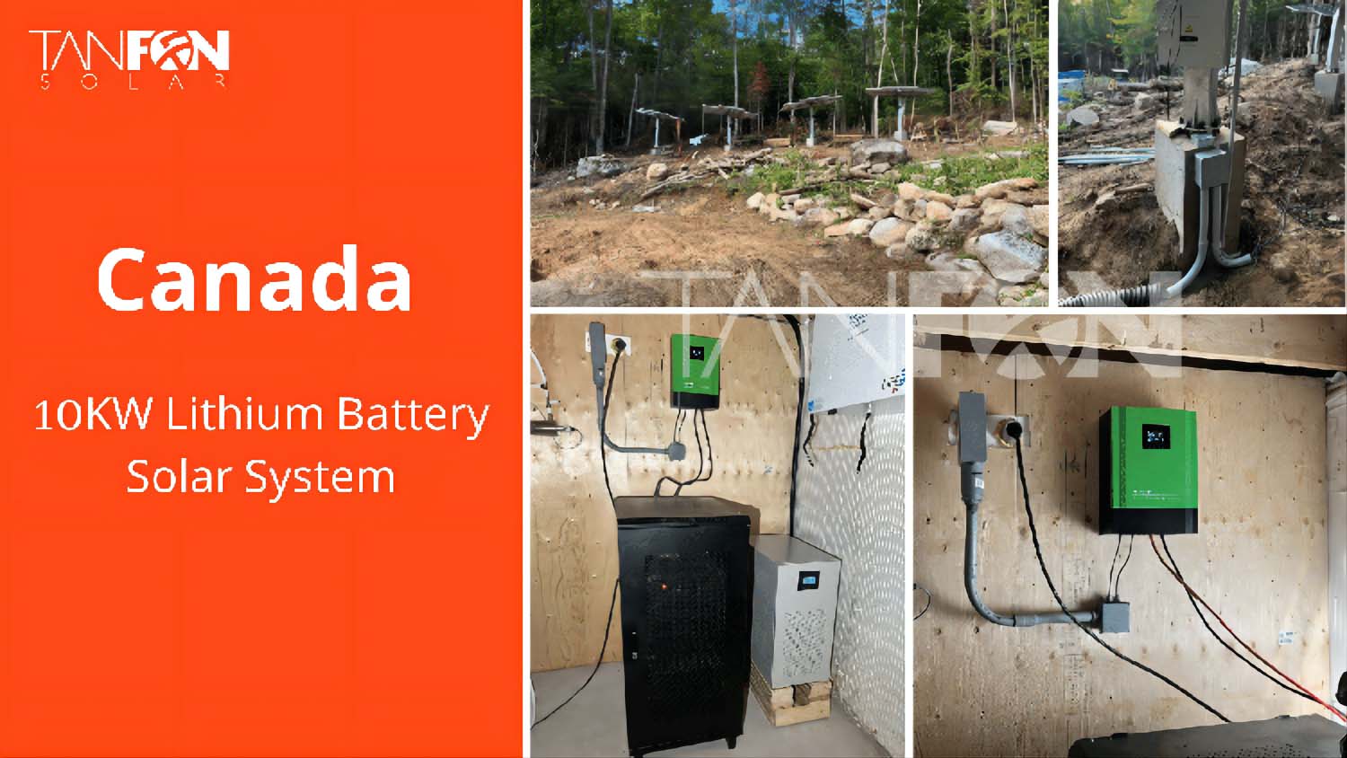 Canada 10KW Lithium Battery Solar System