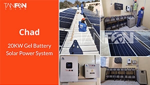 Chad 20kw gel battery off grid solar power system