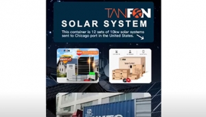 Solar panel system sent to the United States