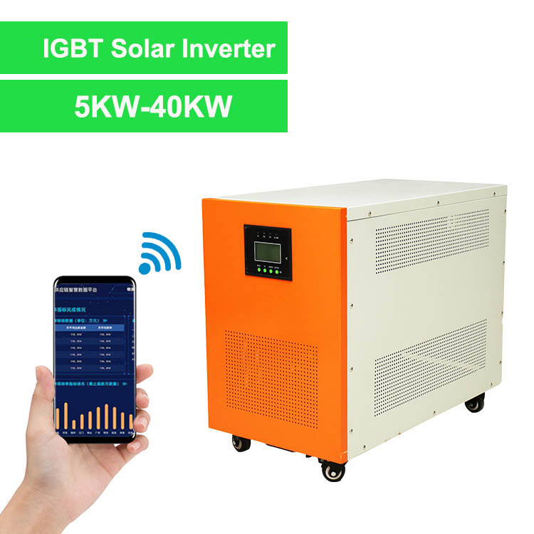 Hybrid Solar Inverter with Wall-Mounted Storage - 5500W 24V MPPT 150A