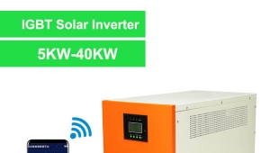 Hybrid Solar Inverter with Wall-Mounted Storage - 5500W 24V MPPT 150A