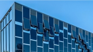 bipv solar panel blue transparent sea view room glass