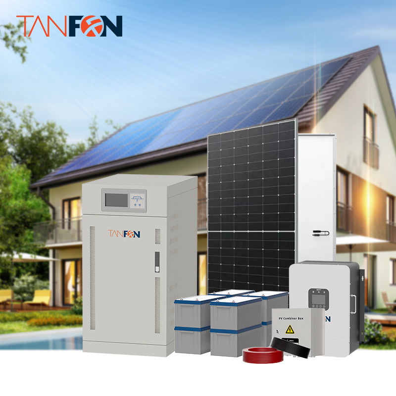 Home off Grid Solar for Roof Mounting Solar Panel System with Lithium Battery