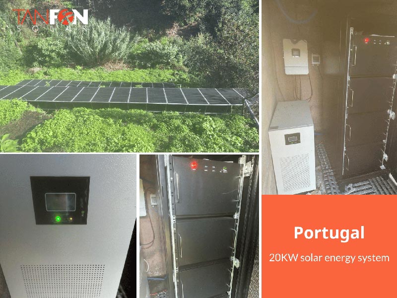Portugal 20KW off grid solar power system