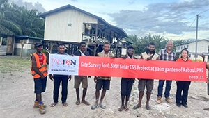 TANFON Solar inspects Papua New Guinea solar ESS project site