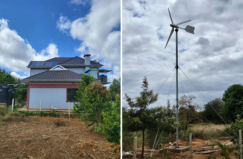 solar wind turbine hybrid system