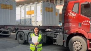 4 containers of energy storage lithium batteries shipped to Chad