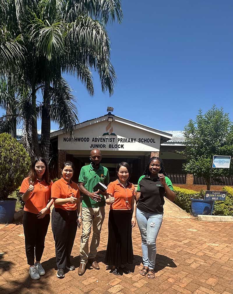 On-site investigation of Zimbabwe school solar energy project