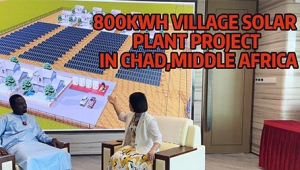 800KWH VILLAGE SOLAR PLANT PROJECT  IN CHAD,MIDDLE AFRICA