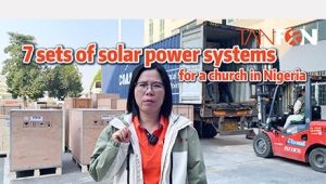 7 sets of solar power systems for a church in Nigeria