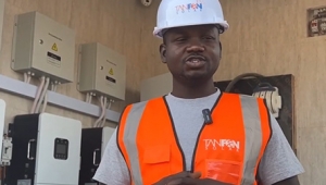 TANFON solar installation team in Africa
