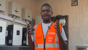 TANFON SOLAR's solar energy installation team in Nigeria, Africa